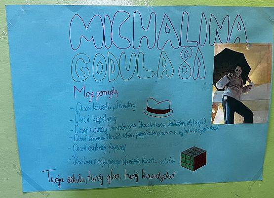 Grafika 9: Trwa kampania wyborcza do Samorządu Uczniowskiego