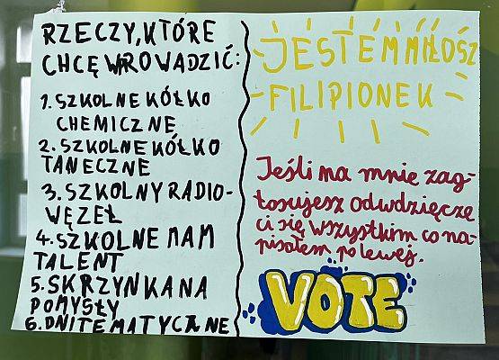 Grafika 15: Trwa kampania wyborcza do Samorządu Uczniowskiego