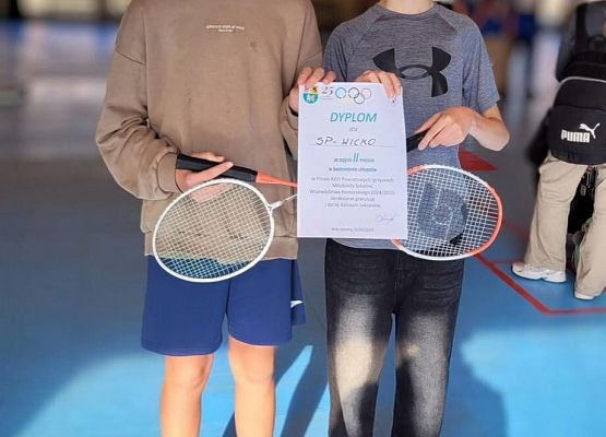 Grafika 2: Bardzo dobre zawody naszych badmintonistów w Łebie