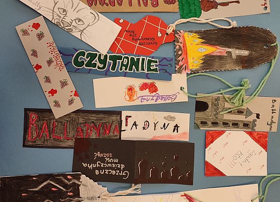 Grafika 11: Projekt "Przeczytane - Zapamiętane" - prezentujemy prace i działania zachęcające do czytania, wykonane przez naszych ósmoklasistów