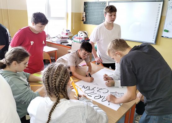 Grafika 4: Projekt "Przeczytane - Zapamiętane" realizowany w klasie VIIB