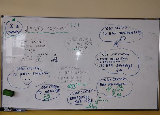 Grafika 5: Projekt "Przeczytane - Zapamiętane" realizowany w klasie VIIB