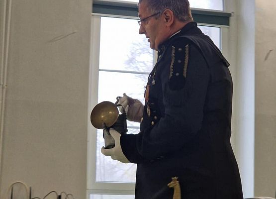 Grafika 20: Spotkanie uczniów klas I-III z górnikiem