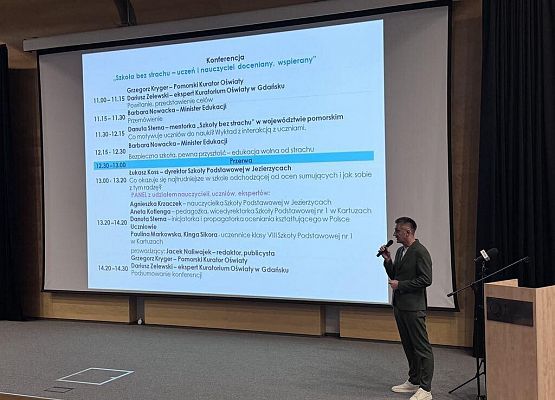 Grafika 1: Wzięliśmy udział w konferencji "Szkoła bez strachu - uczeń i nauczyciel doceniany, wspierany’’