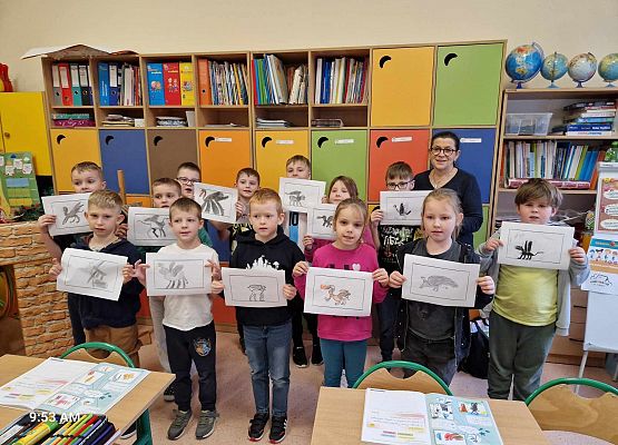 Grafika 11: Kaszubskie opowieści prof. Daniela Kalinowskiego na zajęciach czytelniczych z klasą IIB