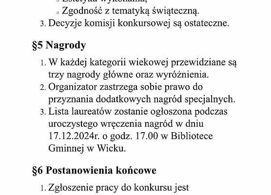 Grafika 2: Weź udział w Gminnym Konkursie na Najładniejszą Kartkę Świąteczną
