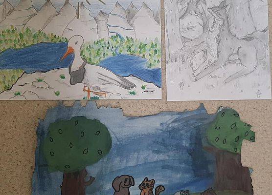 Grafika 4: AKTYWNE KASZUBY 2025 - prace konkursowe naszych uczniów