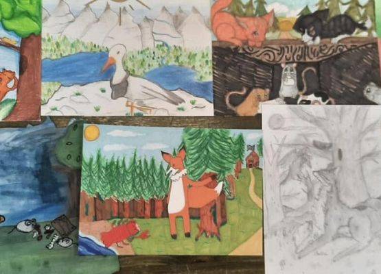 Grafika 3: AKTYWNE KASZUBY 2025 - prace konkursowe naszych uczniów