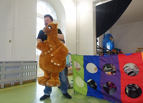 Grafika 15: Warsztaty teatralno-lalkarskie słupskiego Teatru Tęcza z uczniami klas IV-V SP Wicko