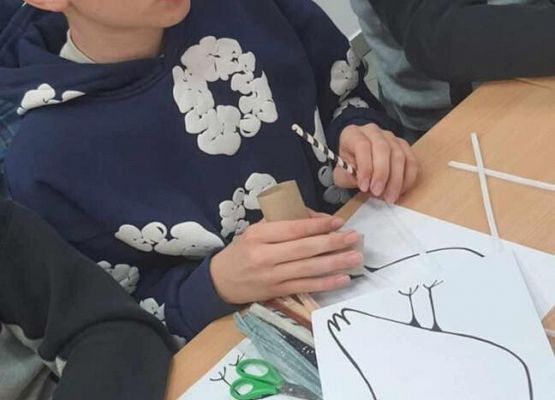 Grafika 10: Uczniowie Szkoły Podstawowej w Wicku na Nocy Sów!