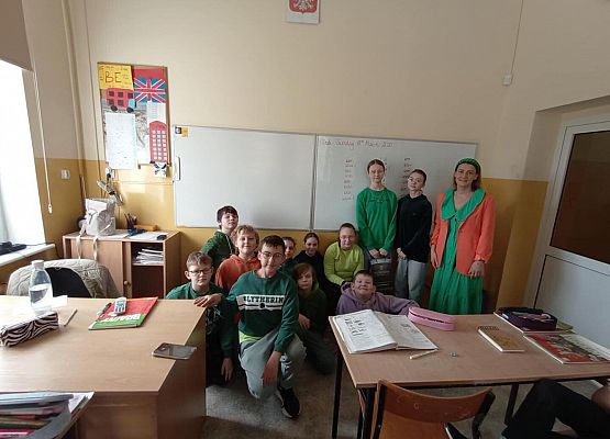 Grafika 9: Obchody Dnia św. Patryka w naszej szkole