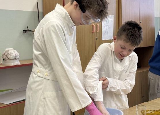 Grafika 10: Pokaz chemiczny siódmoklasistów dla kl. IVB