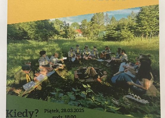 Grafika 5: Odwiedziny harcerzy z 64. Harcerskiej Drużyny „Czarne Stopy”