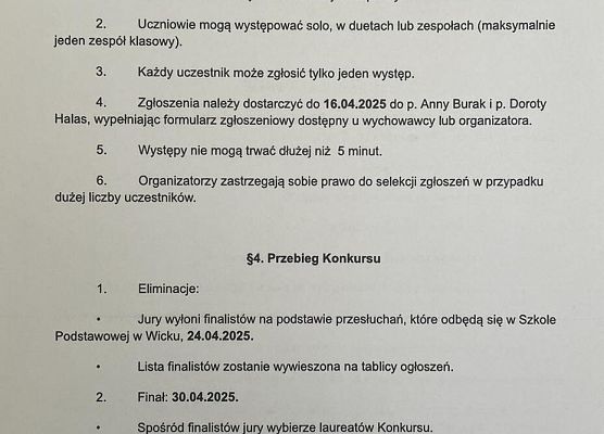 Grafika 4: Patriotyczny Mam Talent w SP Wicko! 