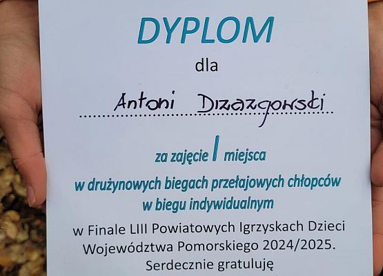 Grafika 2: Mamy Mistrza Powiatu w biegach przełajowych!