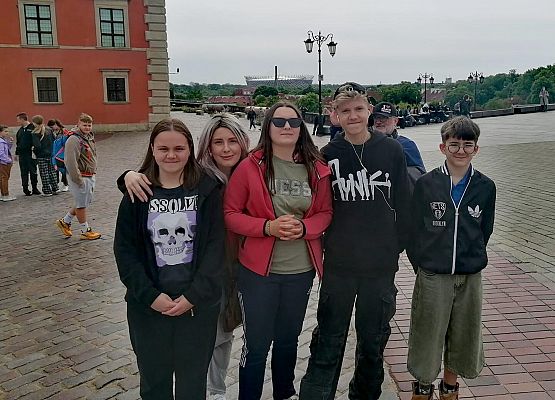 Grafika 13: Nasi uczniowie na projektowej wycieczce do Warszawy