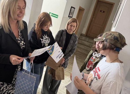 Grafika 2: Wizyta uczniów klasy VIIIa w Urzędzie Gminy Wicko