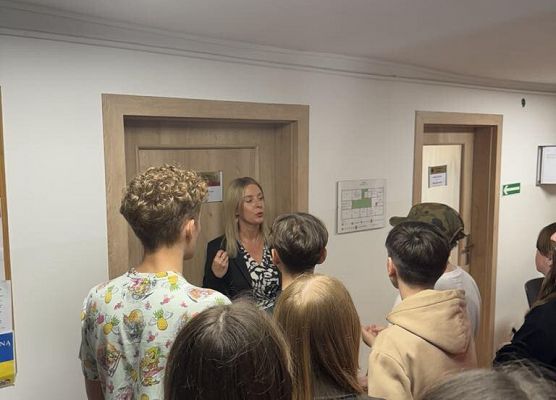 Grafika 12: Wizyta uczniów klasy VIIIa w Urzędzie Gminy Wicko