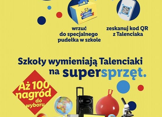 Grafika 2: Szkoła pełna talentów - zbieramy Talenciaki dla SP Wicko