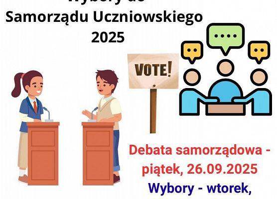 Grafika 1: Wybory do Samorządu Uczniowskiego 2025! 