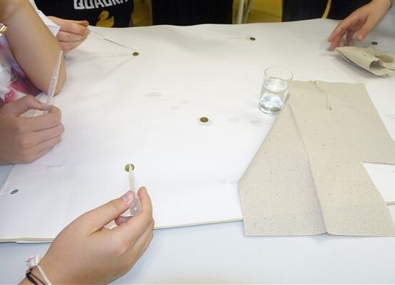 Grafika 23: Nocka w szkole i bibliotece z klasą VIIB