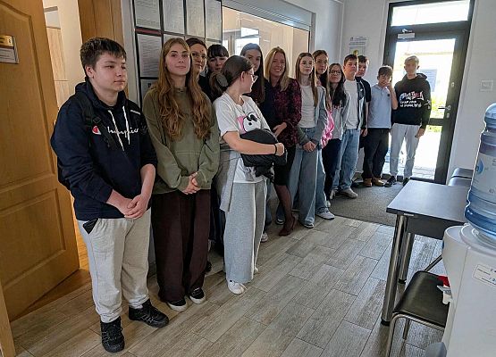 Grafika 8: Wizyta uczniów klas VIII w Urzędzie Gminy