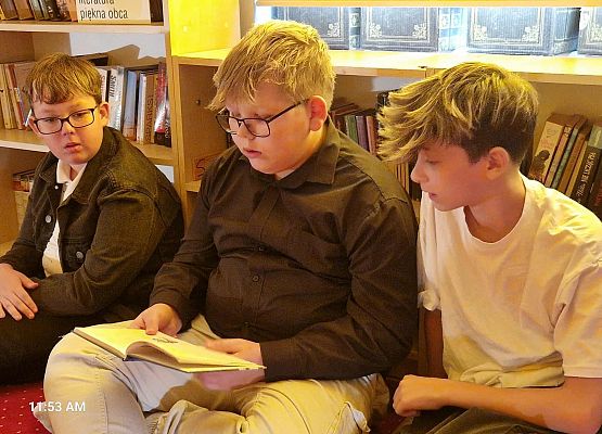 Grafika 6: NOC BIBLIOTEK tym razem z kl. VIB