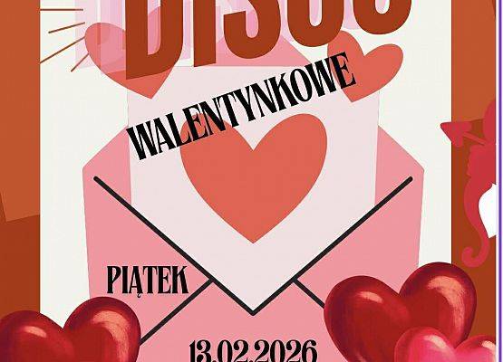 Grafika 1: Samorząd Uczniowski klas IV–VIII zaprasza na obchody Dnia Świętego Walentego! 