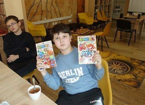 Grafika 3: Wiosenne spotkanie DKK w Bibliotece Szkolnej w Wicku