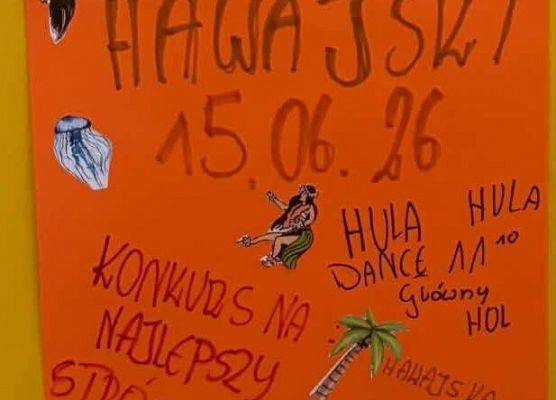 Grafika 2: Klasa VIb zaprasza na Dzień Hawajski 15 czerwca 2026!