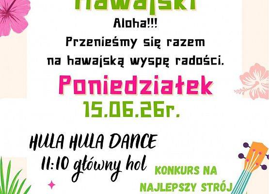 Grafika 1: Klasa VIb zaprasza na Dzień Hawajski 15 czerwca 2026!